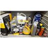 Image 2 : Roll Top Service Station Cabinet (Poly) with Contents (Antifreeze; Washer Fluid; Rad Flush; etc!) (M