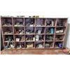 Image 1 : Free Standing Shelving Unit (24 Cubbies) with CONTENTS!