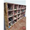 Image 25 : Free Standing Shelving Unit (24 Cubbies) with CONTENTS!