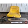 Image 1 : Mower Group:  John Deere Tractor Seat; Mower Blades for 54" Mower (2); Ear/Sound Protectors