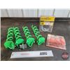 Image 1 : Yard Grouping : 10" Ground Spiral Hooks (4); Deck Board Spacers; 3/32" Aircraft Cable