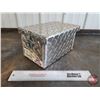 Image 1 : Small Checkerplate Aluminum Box w/Clasp (Measures 6"H x 7"W x 11"D)