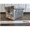 Image 2 : Small Checkerplate Aluminum Box w/Clasp (Measures 6"H x 7"W x 11"D)