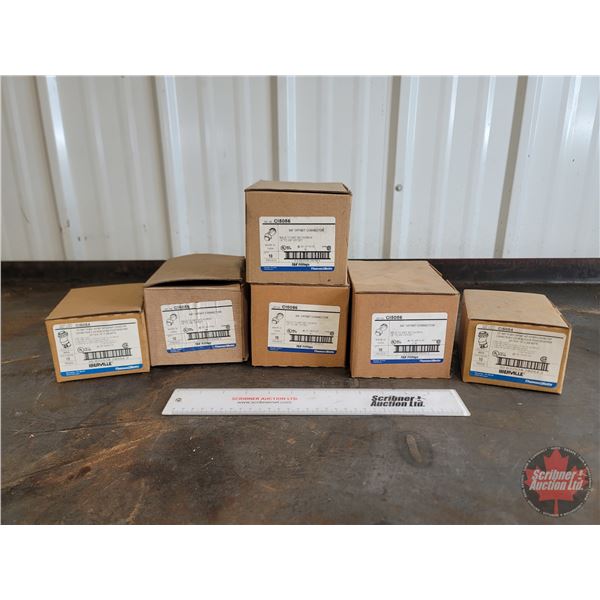 Electrical Conduit Connectors: (1/2" & 3/4")