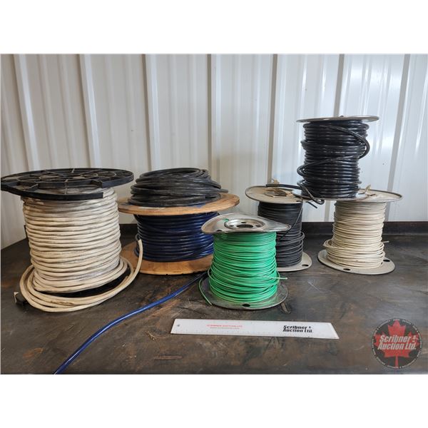 Variety of Wire Spools and Wire