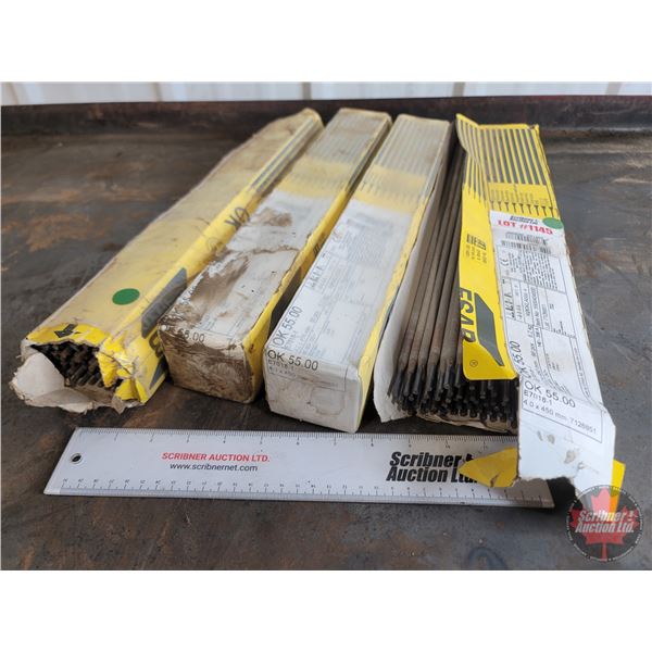 ESAB Welding Rods (Size E7018) : Sealed Boxes (2) ; Opened Boxes (2)