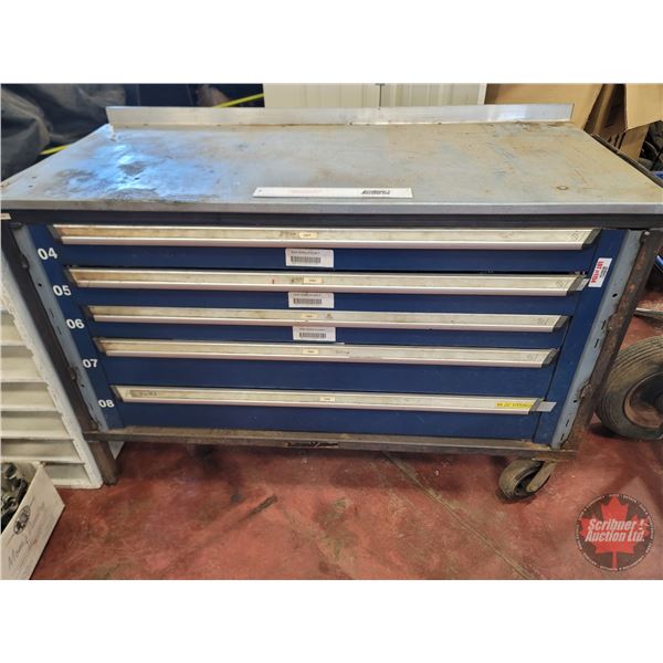 Tool Cabinet / Bench Top (5 Drawer) (2 Castors) with CONTENTS!