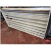 Image 2 : White Hanging Wood Shelf (Measures 34-1/2"H x 68-1/2"W x 7-1/2"D)