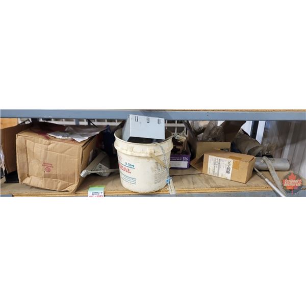 Parts Shelf Lot : Door Closers; 12v Motor; U Joint Yoke; Slack Adjuster; Fittings; etc!