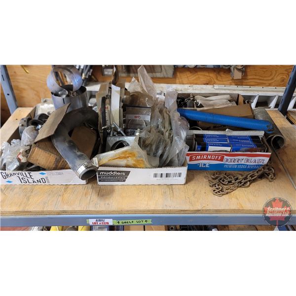 Shelf Lot: Assortment of Exhaust Clamps; Springs; etc!