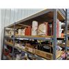 Image 3 : Adjustable Metal Shelving Unit : Wood Shelves (NOT WITH CONTENTS - SHELVING UNIT ONLY!)
