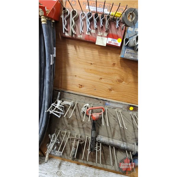 Hair Pins with Display Rack & Hitch Pins & Quick Pins on Display Rack