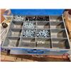 Image 13 : Pallet Lot: Wooden Bolt Bin with CONTENTS! (Parts, Fasteners, Components, etc!)