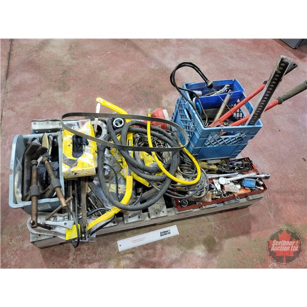 Pallet Lot: Variety of Tools (Wrenches, Ratchets, Sockets, C-Clamps, Ratchet Straps, etc!)