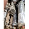 Image 9 : Pallet Lot ~ Truck Parts: Flex Pipe; Mud Flaps; Lug Nut Caps; Fan; Circulating Heater; etc!