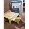 Image 1 : Vintage Student Desk with Atlas; Mirrors & Whiteboard
