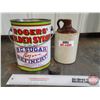 Image 1 : Collector Combo: Rogers' Syrup Pail & Crock Jug & Modified Pocket Watch