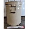 Image 2 : MEDALTA 10 Gallon Crock with Handles (19"H x 16"Dia) (Note: Hairline Cracks)