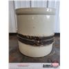 Image 2 : 5 Gallon Crock with Old Belt Repair (Cracks) (13"H x 12-1/2"Dia)