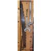 Image 2 : Antique Tools (10): Cross Cut Saw; Leg Vise; Wrenches; Bow Saws; etc!