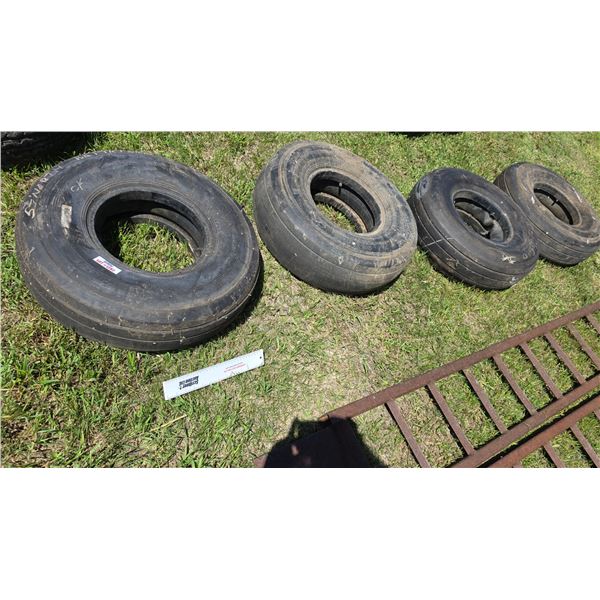 Tires (4)  : 28x9.00-12