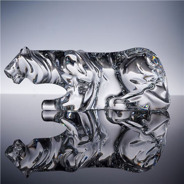 Baccarat Crystal Figurine, Tiger