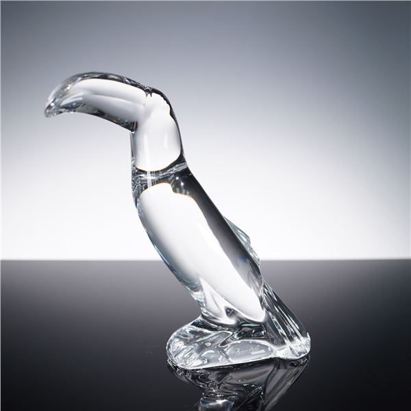 Baccarat Clear Crystal Figurine, Toucan