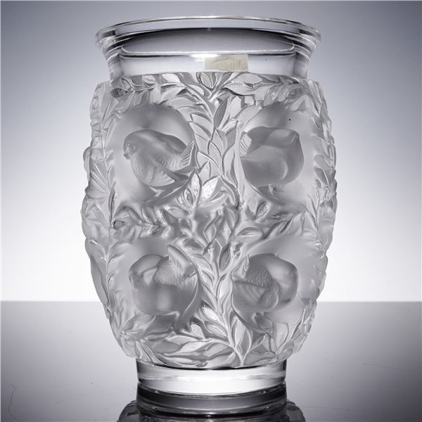 Lalique Crystal Vase, Bagatelle