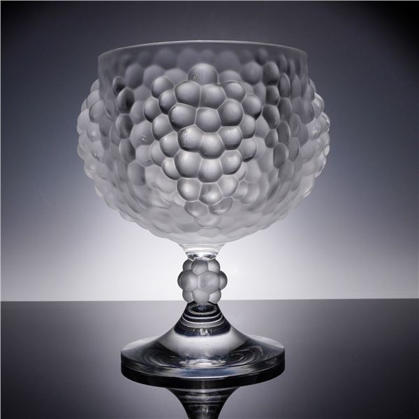 Lalique Crystal Foot Bowl, Antilles