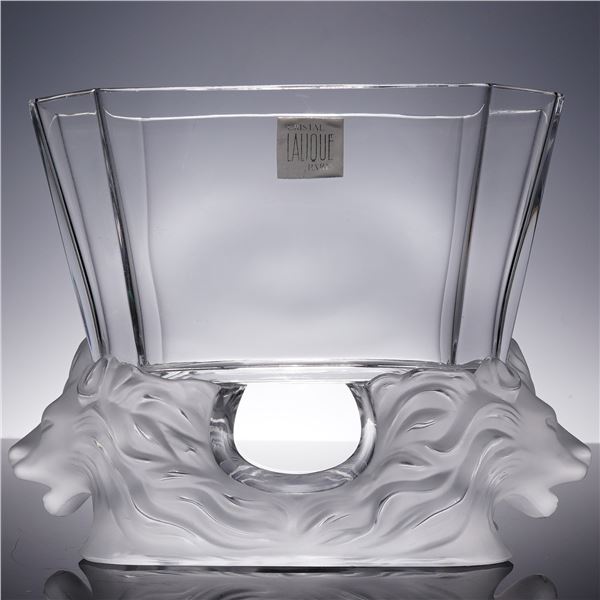 Lalique Crystal Octagonal Bowl, Venise