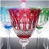 Image 3 : 12pc Saint-Louis Crystal Colorful Stemware, Tommy