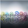 Image 4 : 12pc Saint-Louis Crystal Colorful Stemware, Tommy