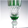 Image 6 : 12pc Saint-Louis Crystal Colorful Stemware, Tommy