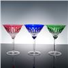 Image 8 : 12pc Saint-Louis Crystal Colorful Stemware, Tommy