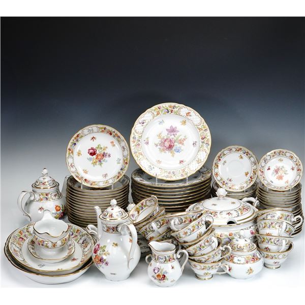 91pc Schumann Arzberg and Empress Dresden Flowers Porcelain Dinnerware Set