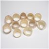 Image 6 : 22pc Natural Shell Napkin Ring Holders, Tiger Cowrie & Capiz Shell