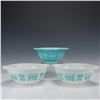 Image 1 : 3pc Pyrex Amish Butterprint Mixing Bowls