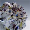 Image 2 : Hand Blown Art Glass Light Shade, Multicolor Spatter Pattern