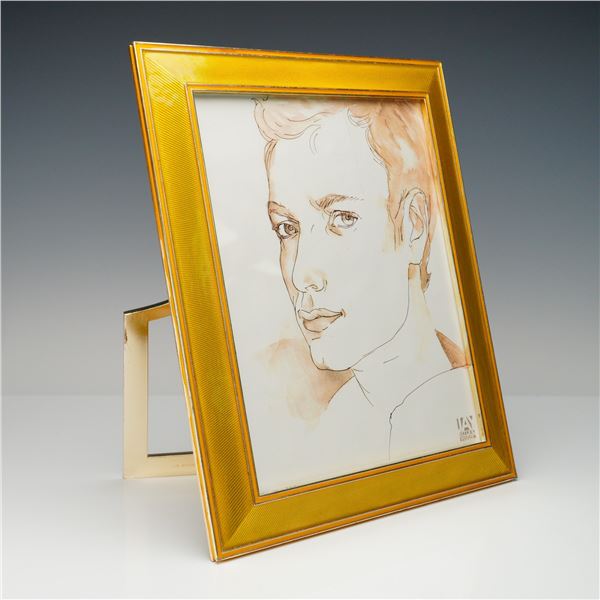 Jay Strongwater Table Picture Frame, Gold
