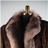Image 2 : Alaskan Custom Mink Fur Coat w/ Fox Trim & Removable Zipper Sleeves