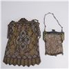 Image 1 : 2pc Art Deco Metal Mesh Coin Purses
