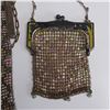 Image 3 : 2pc Art Deco Metal Mesh Coin Purses