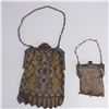 Image 4 : 2pc Art Deco Metal Mesh Coin Purses