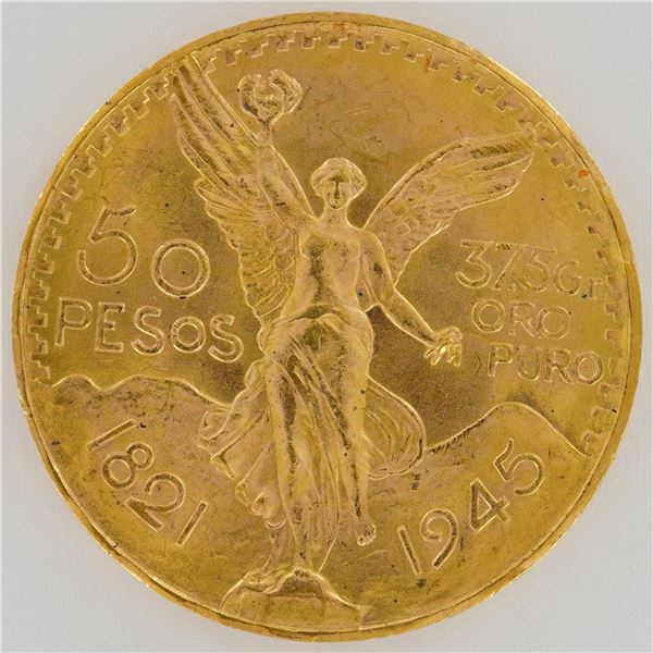 1945 Mexican Centenario 1.2 oz Gold 50 Pesos