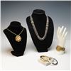Image 1 : 5pc Jewelry Set with Pendant Watch Chain and Bracelets