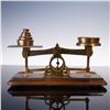 Image 7 : Antique English Brass Postal Scale with Weights