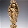 Image 2 : Pair of Large Gilded Angel Motif Candlestick Holders