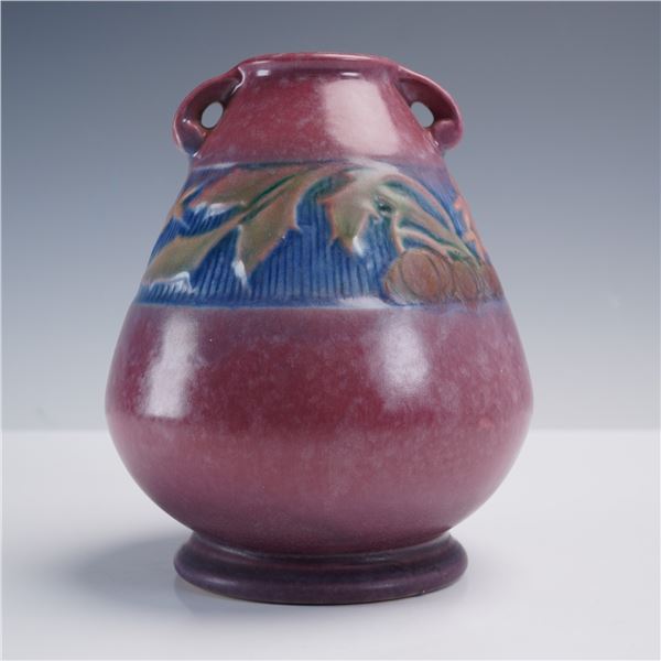 Roseville Pottery Vase, Baneda Pattern with Gourd and Leaf Motif