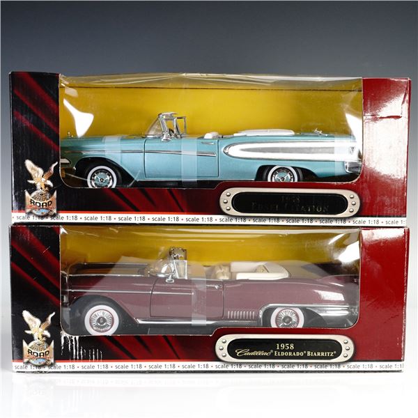 2pc Yat Ming Diecast Car Models Edsel Citation & Cadillac Eldorado Biarritz
