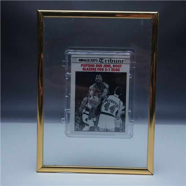 Joe Dumars Autographed NBA Hoops Tribune Basketball Card